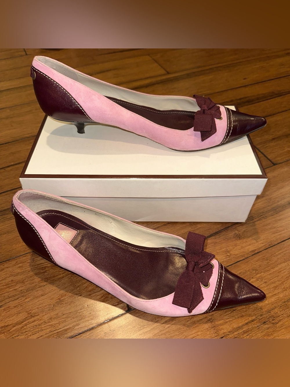 Rare Y2K coach Tulla suede kitten heels size women’s 10
